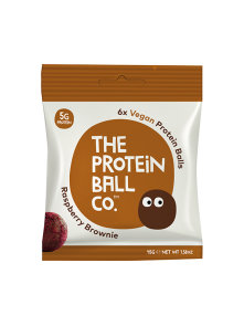 Vegane Proteinbällchen RASPBERRY BROWNIE 45g - Protein Ball CO