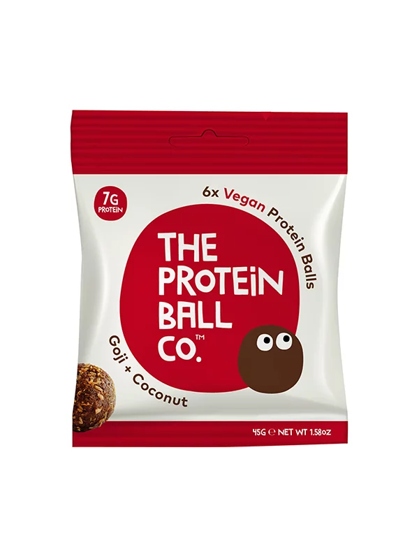 Protein Ball CO Vegane Proteinbällchen Goji & Kokos in einer 45g Packung
