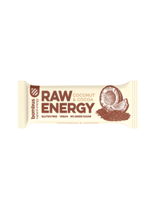 Bombus Raw Energy Kokos & Kakao in einer 50 Gramm Packung