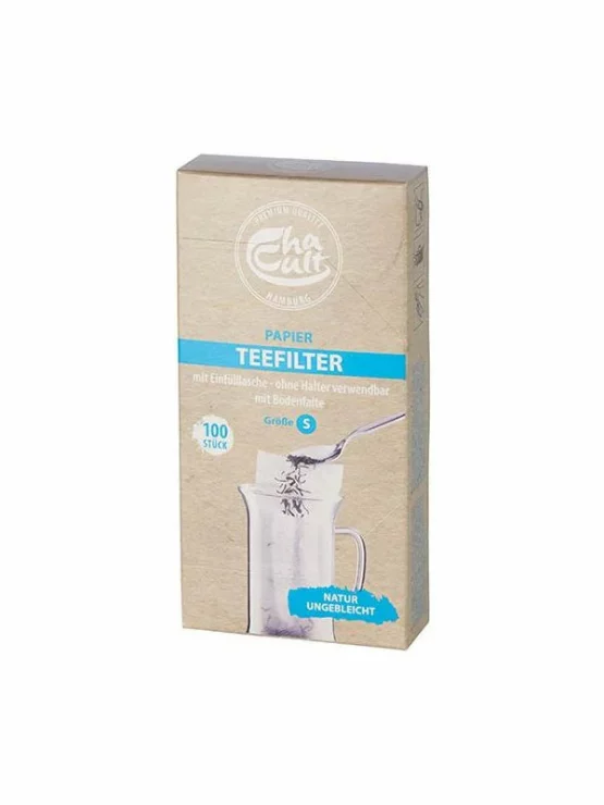 Cha Cult Öko-Papierfilter für Tee – mit 100 Stück in der Packung