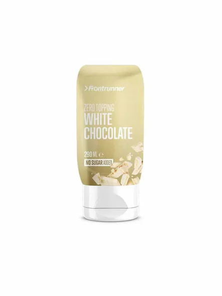 Frontrunner Zero Topping weißes Schokoladendressing in der 290ml Packung