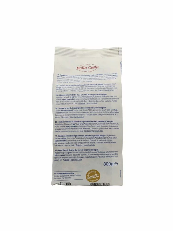 Probios Mickey Pasta Disney Spinat & Tomate & Hartweizen – Biologisch in einer 300g Packung