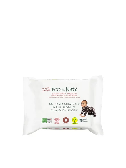Eco by Naty Feuchttücher – 20 Stück im Paket