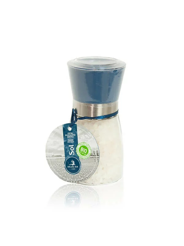 Solana Nin Unraffiniertes Grobes Jodiertes Meersalz Bio im 170g Glasbehälter