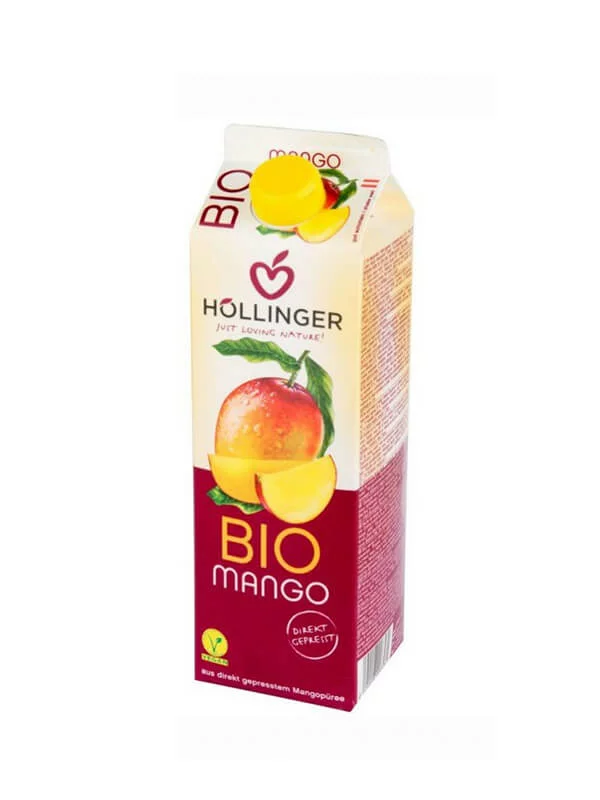 Höllinger Mangosaft Biologisch in einem 1000ml Tetrapak