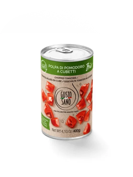 Gusto Sano Tomatenstücke – Biologisch in einer 400g Konserve