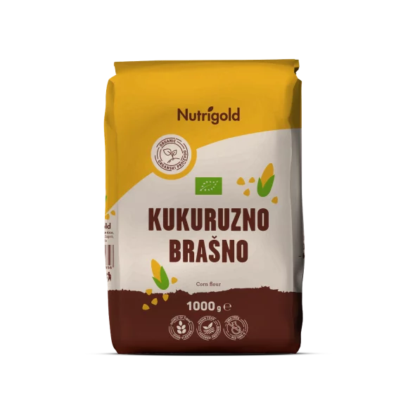 Nutrigold Maismehl - Biologisch in einer 1000 Gramm Packung