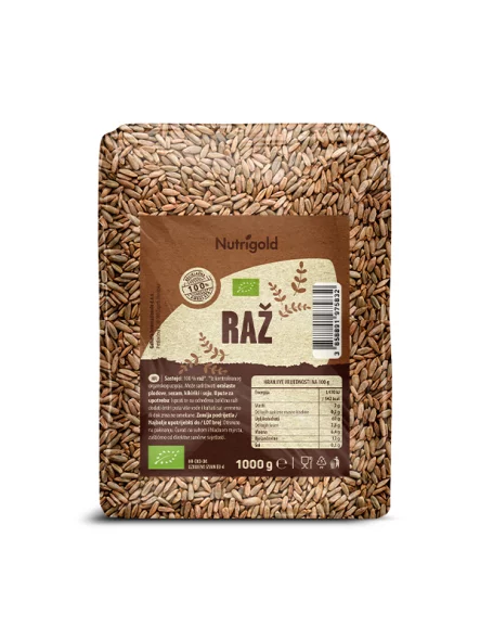 Nutrigold Roggen – Biologisch in einer 1000g Packung