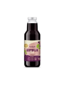 Nutrigold dunkler Aroniasaft in einer 750ml Glasflasche