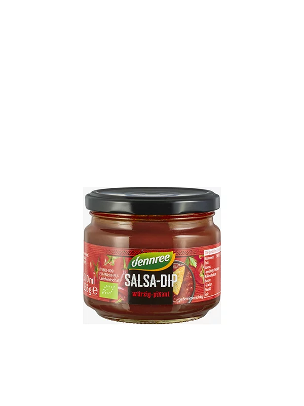 Dennree Salsa Dip Spicy -Biologisch in einer Packung von 235g