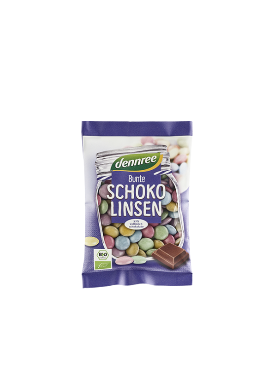 Dennree Bunte Schokokugeln – Biologisch in 100g Packung