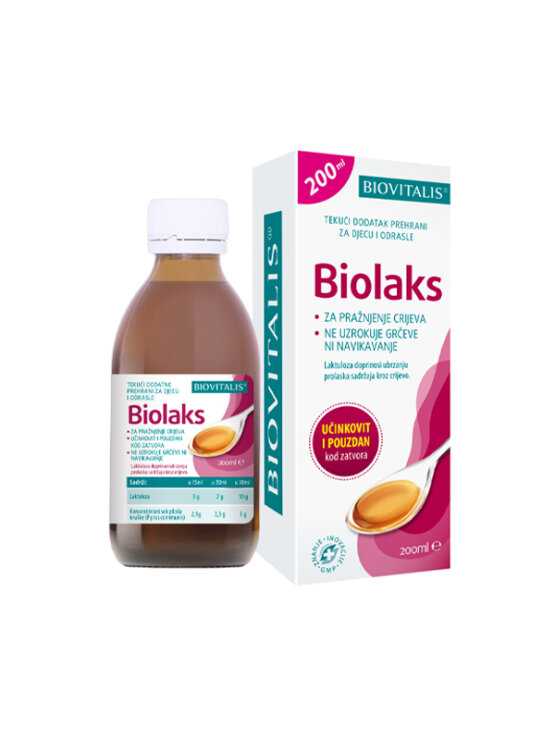 Biolaks 200ml – Flüssiges Nahrungsergänzungsmittel für den Stuhlgang Biovitalis