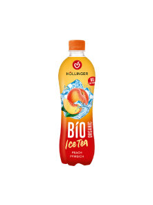 Höllinger Eistee Pfirsich – Biologisch in einer 500ml Flasche