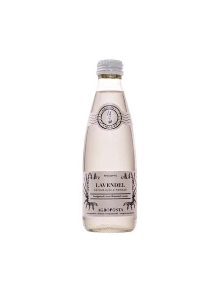 Agropošta Lavendelsaft in einer 0,25l Glasflasche