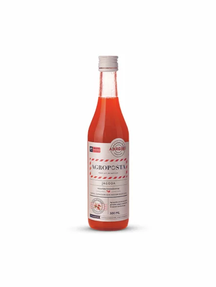 Agropošta Erdbeersirup in einer 500 ml Flasche