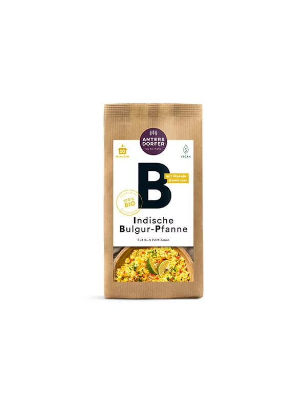 Antersdorfer Mühle Indische Bulgur-Pfanne Biologisch in einer 150g Packung