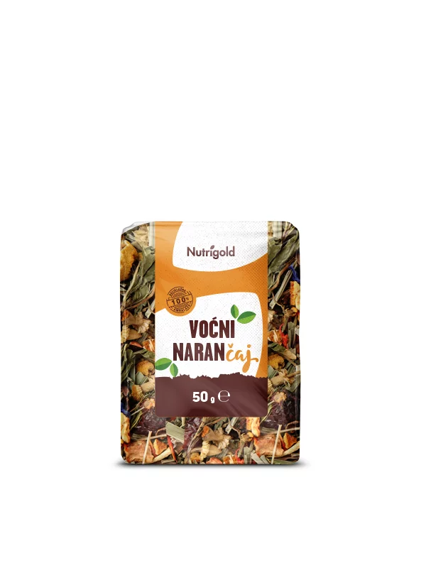 Nutrigold Früchte Orangen Tee in einer 50g Packung