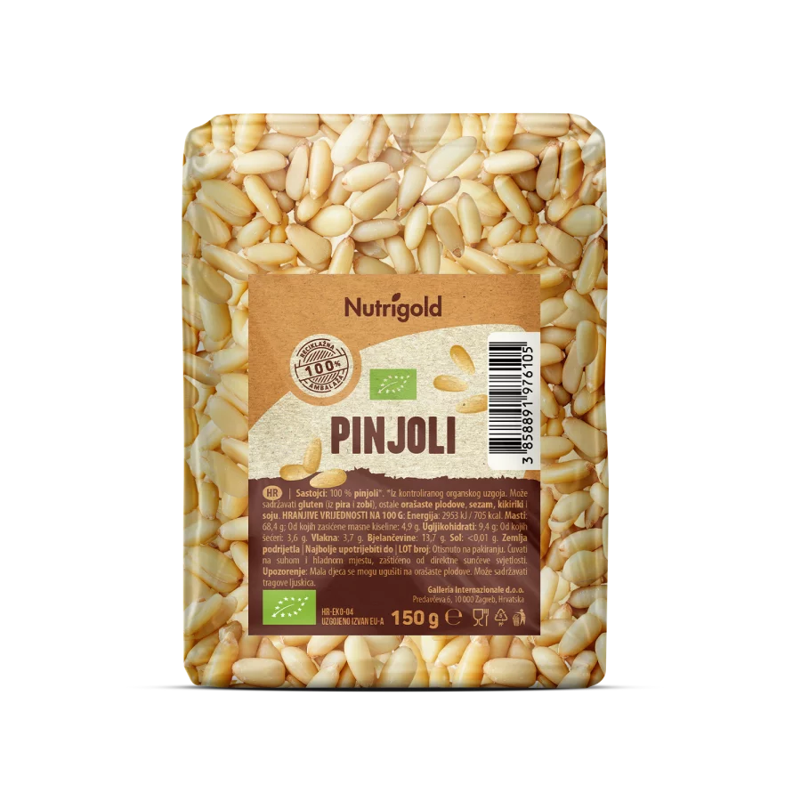 Nutrigold Pinienkerne – Biologisch in einer 150 Gramm Packung