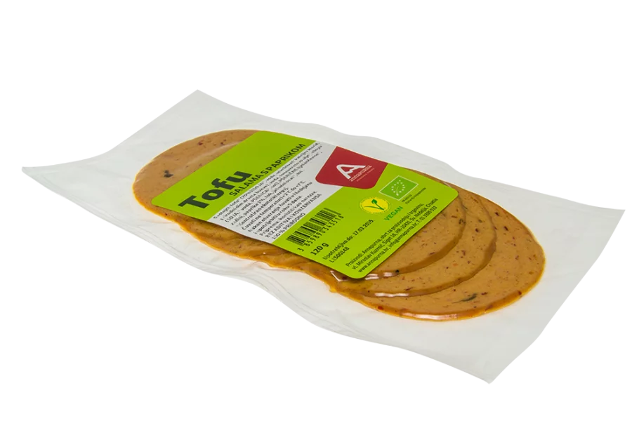Annapurna Tofu-Salami mit Paprika – Biologisch in einer 100g Packung