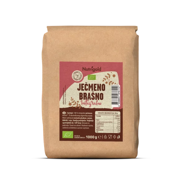 Nutrigold Gersten-Vollkornmehl - Biologisch in einer 1000 Gramm Packung