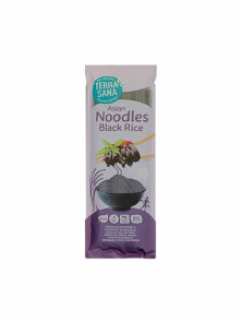 Terrasana schwarze Reisnudeln glutenfrei in plastischer Verpackung von 250 g