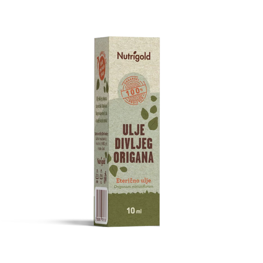 Nutrigold Öl aus wildem Oregano Biologisch in Glasverpackung 10ml