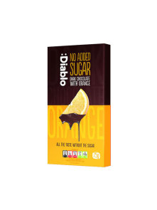 Dunkle Schokolade mit Orange ohne Zuckerzusatz 75g - Diablo