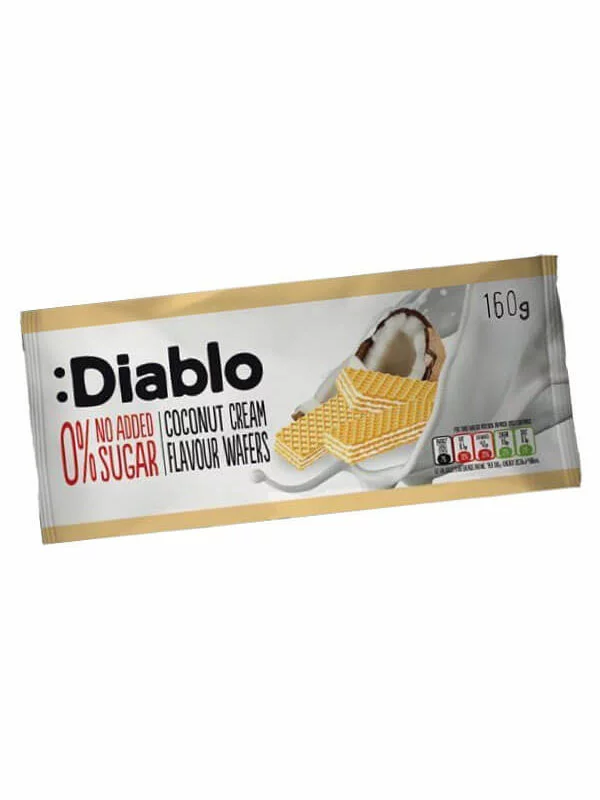 Waffeln mit Kokos ohne Zuckerzusatz 160g - Diablo
