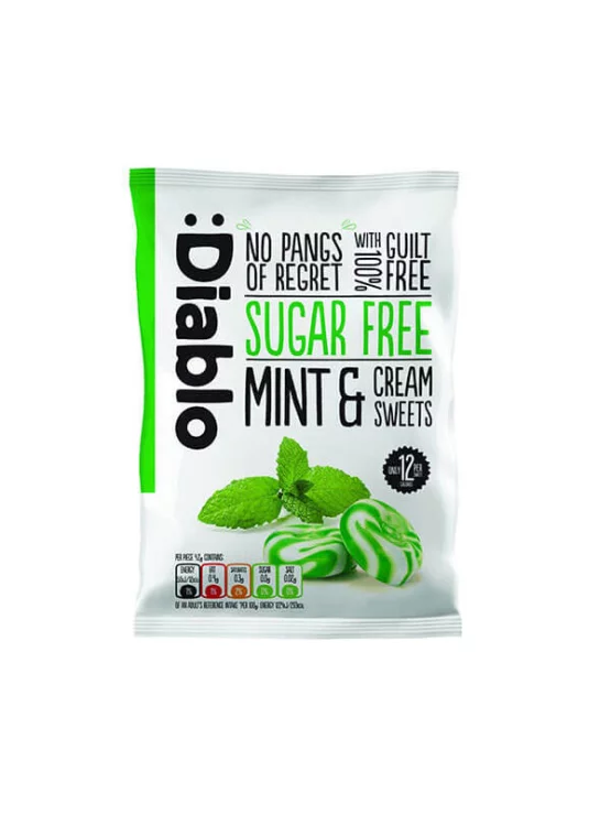 Bonbons mit Minzgeschmack Zuckerfrei 75g - Diablo