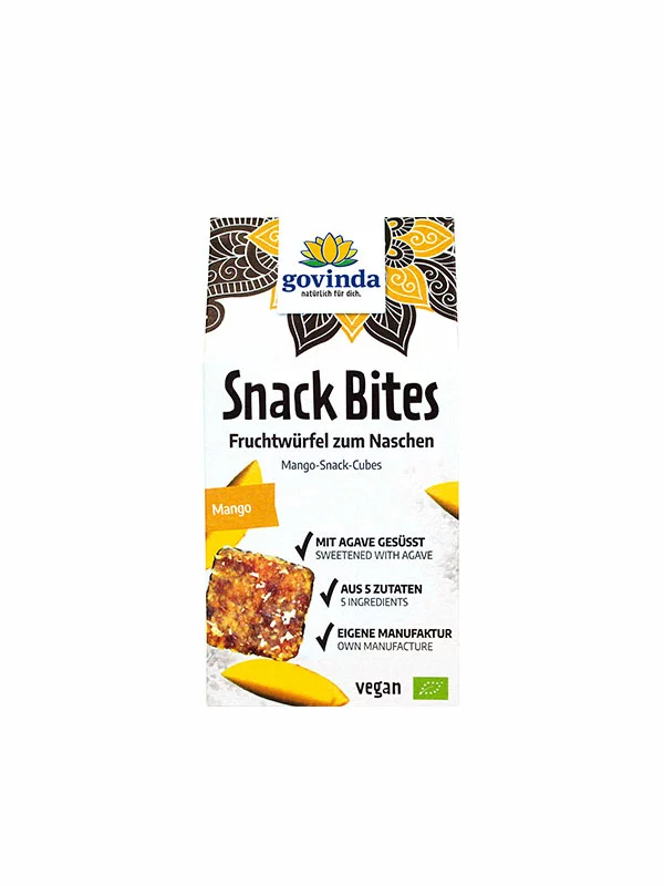 Govinda Snackriegel Mango - Biologisch in einer 100g Packung