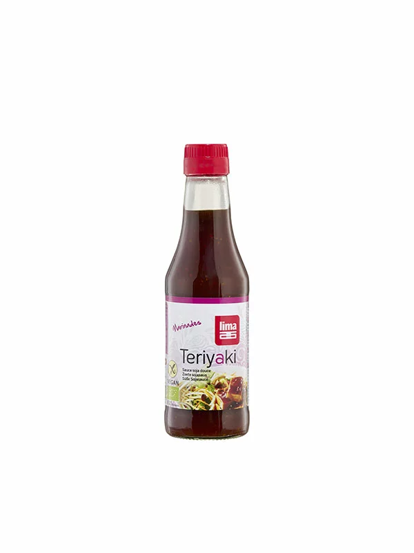 Lima Teriyaki-Sojasauce zum Marinieren – Bio in der 250ml Flasche