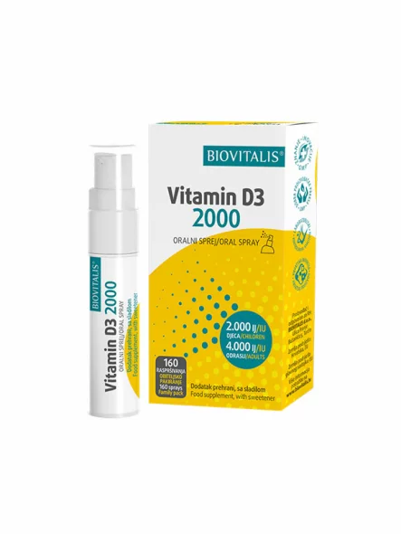 Biovitalis Vitamin D3 2000 Mundspray von 20ml