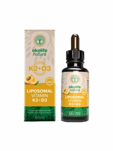 Liposomales Vitamin K2 + D3 - 60ml Ekolife Natura