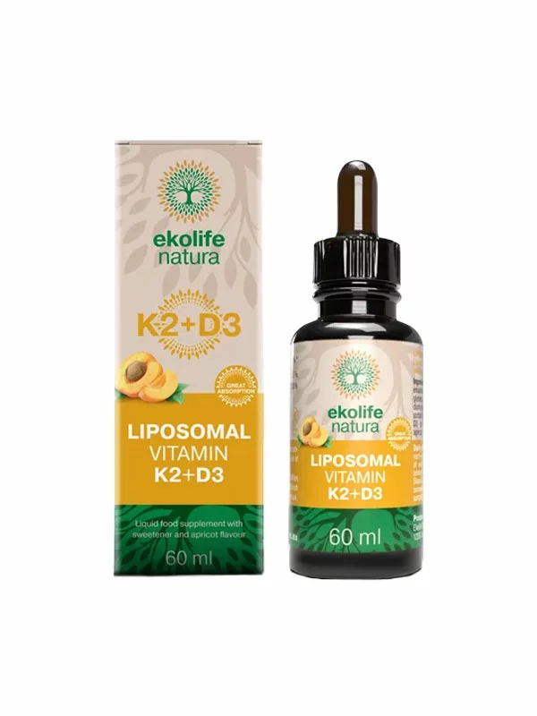 Liposomales Vitamin K2 + D3 - 60ml Ekolife Natura