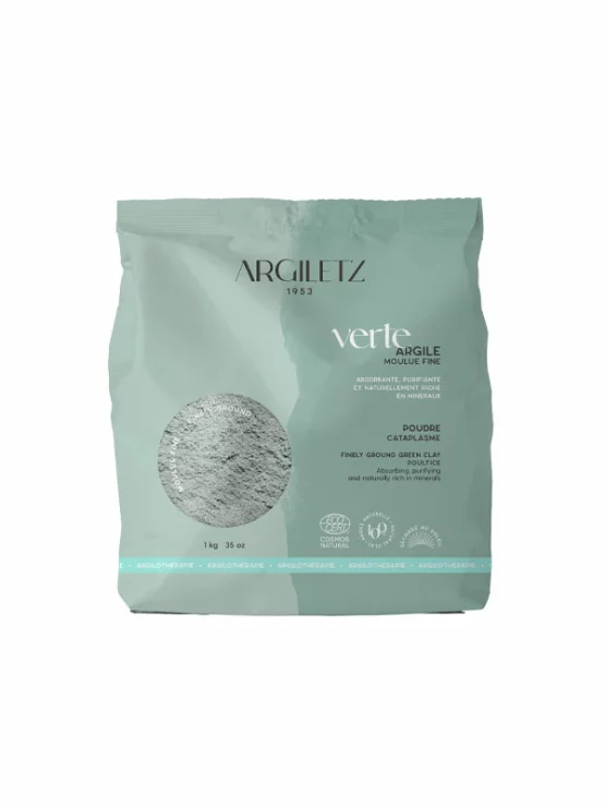 Argiletz Grüner Ton Fein gemahlen in einer 1kg Packung