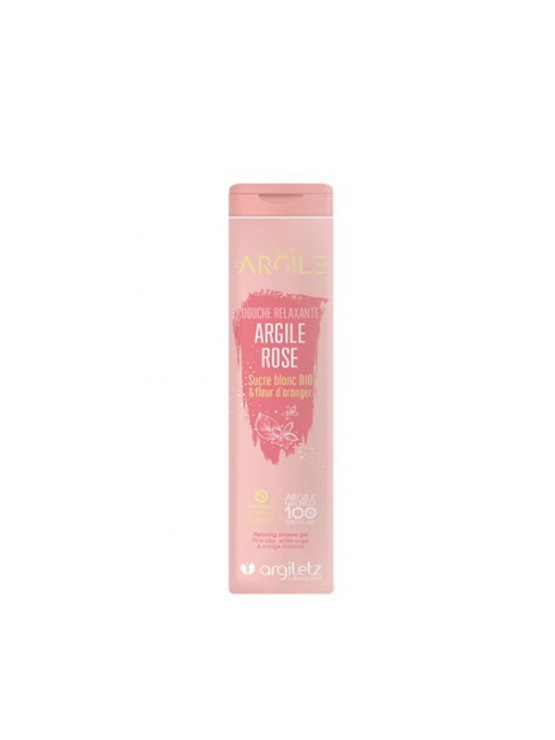 Duschgel mit rosa Tonerde, Orangenblüte und weißem Zucker 250ml Argiletz