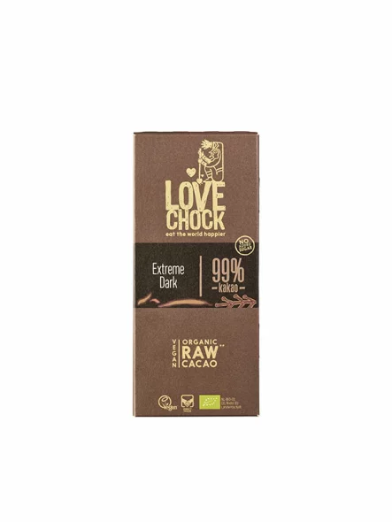 Lovechock Vegane Schokolade 99% Kakao – Biologisch in einer 70g Packung