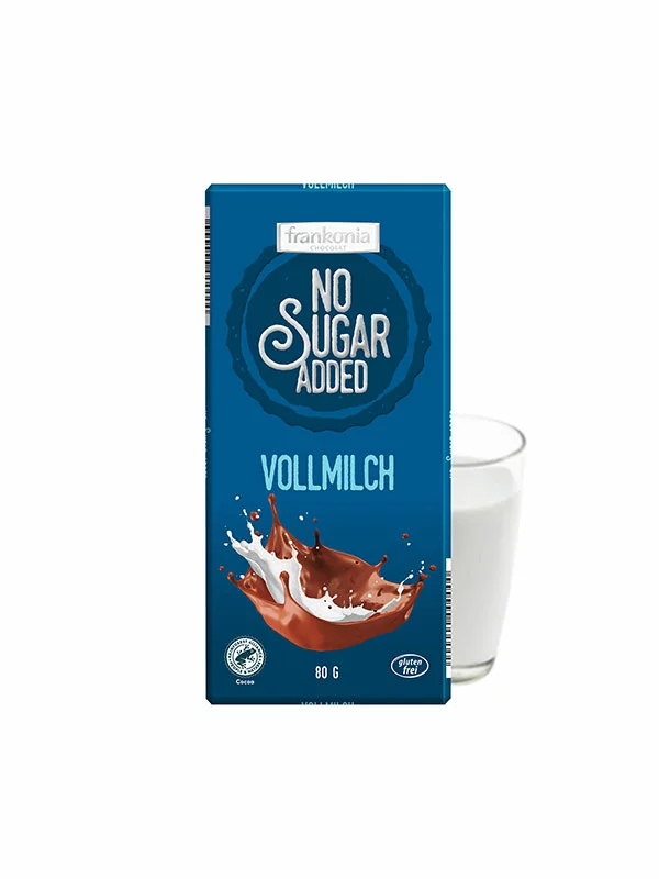 Milchschokolade – Ohne Zuckerzusatz 80g Frankonia