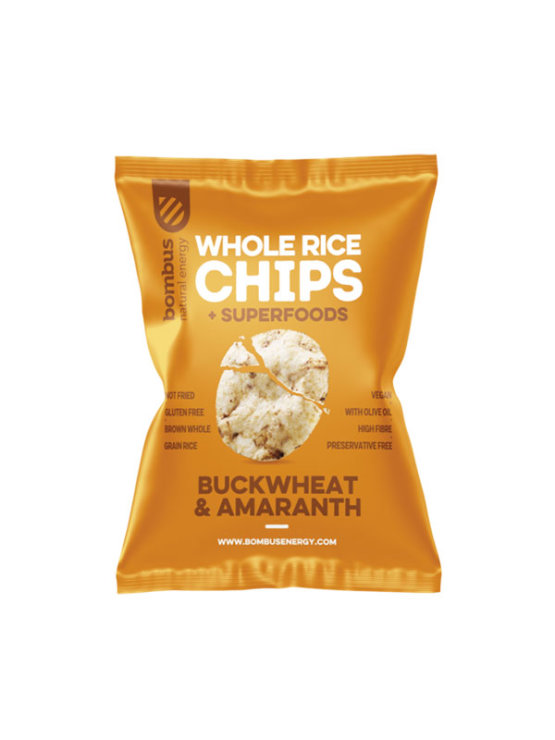 Bombus Amaranth- und Buchweizen-Reischips, glutenfrei in Beutel von 60 g