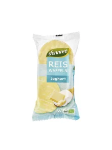 Dennree Reiswaffeln Joghurt & weiße Schokolade – Biologisch in Plastikverpackung von 100g