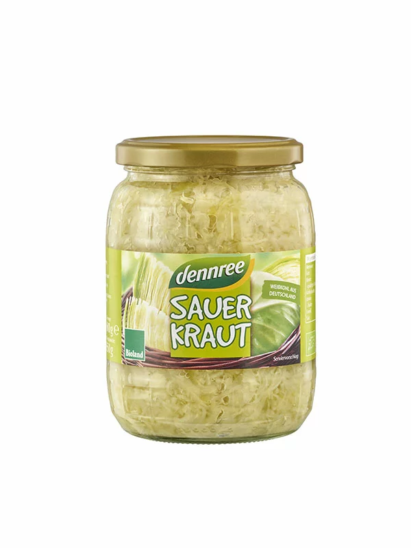 Dennree Sauerkraut – Biologisch im 680g Glas