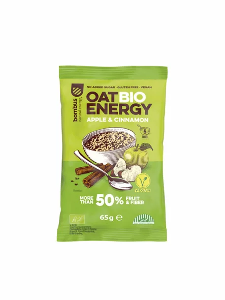 Bombus Porridge Apfel & Zimt – Biologisch in einer 65g Packung