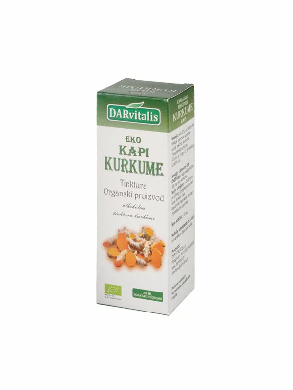 DARvitalis Öko-Tropfen Kurkuma mit Pfeffer in einer 50ml Packung