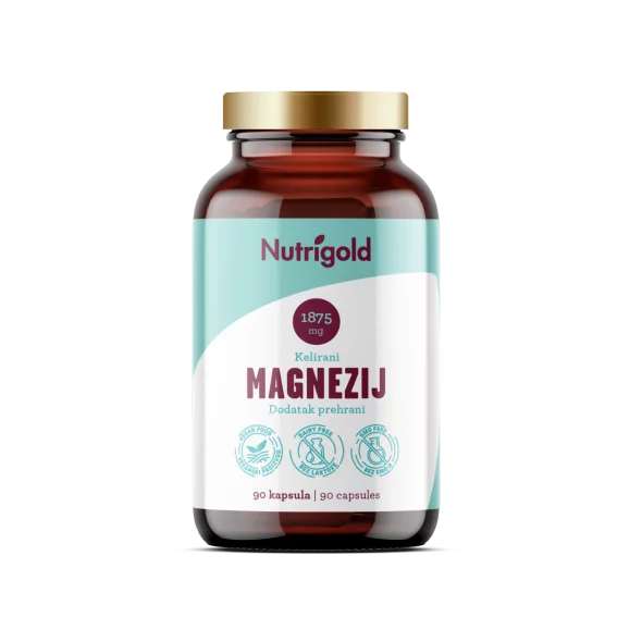 Nutrigold Magnesium chelatiert 1875g - 90 vegane Kapseln
