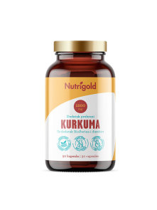 Nutrigold Kurkuma 1200mg mit Ingwer und Bioperine - 90 vegane Kapseln