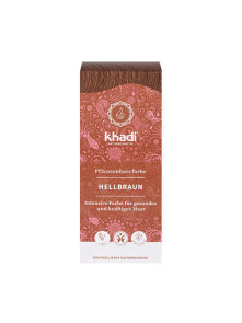 Khadi Pflanzliche Haarfarbe Hellbraun in einer 100g Packung