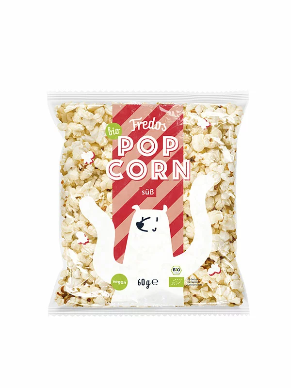 Fredo´sSüßes Popcorn – Biologisch in einer 60g Packung