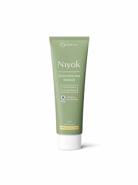 Niyok Zahnpasta mit Minze und Zitrone – fluoridfrei in einer 75ml Tube