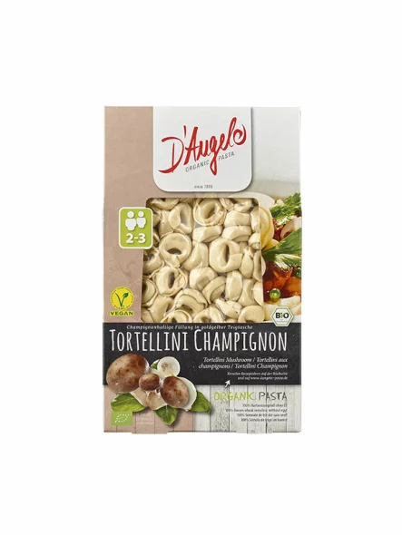 D'Angelo Biologische Tortellini mit Pilzen in einer 250g Packung