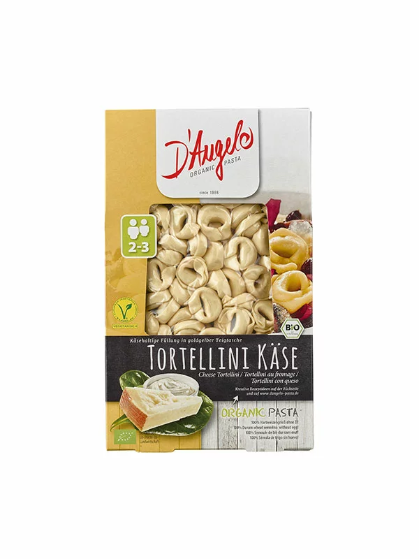 D'Angelo Biologische Tortellini mit Käse in einer 250g Packung